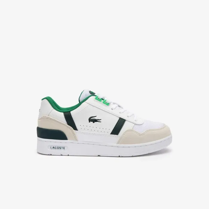 Shoes and Accessories Kids Lacoste Juniors039 TClip Sneakers Whitegreen 082
