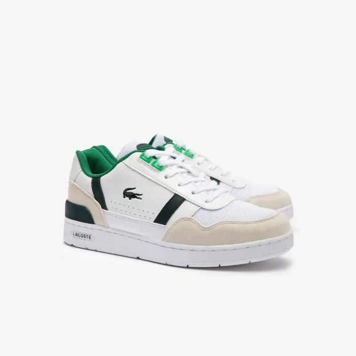 Shoes and Accessories Kids Lacoste Juniors039 TClip Sneakers Whitegreen 082