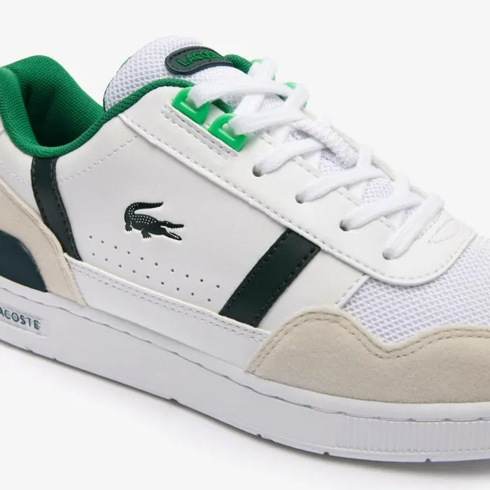 Shoes and Accessories Kids Lacoste Juniors039 TClip Sneakers Whitegreen 082
