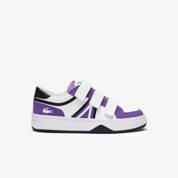 Shoes and Accessories Kids Lacoste Juniors L001 Sneakers Dk Purpwht 2b9