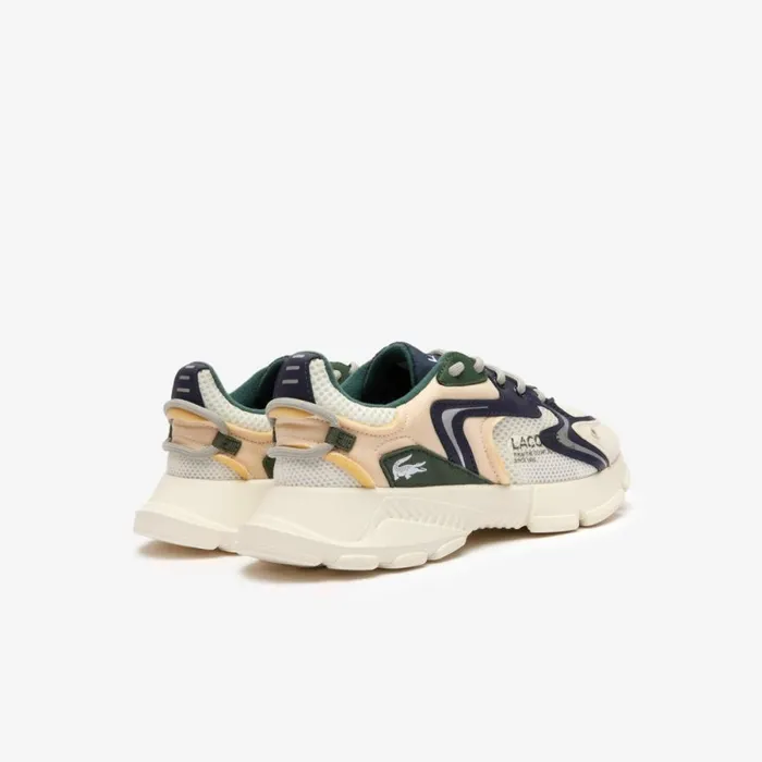 Shoes and Accessories Kids Lacoste Juniors L003 Neo Textile Sneakers Off Whitenavy Wn1