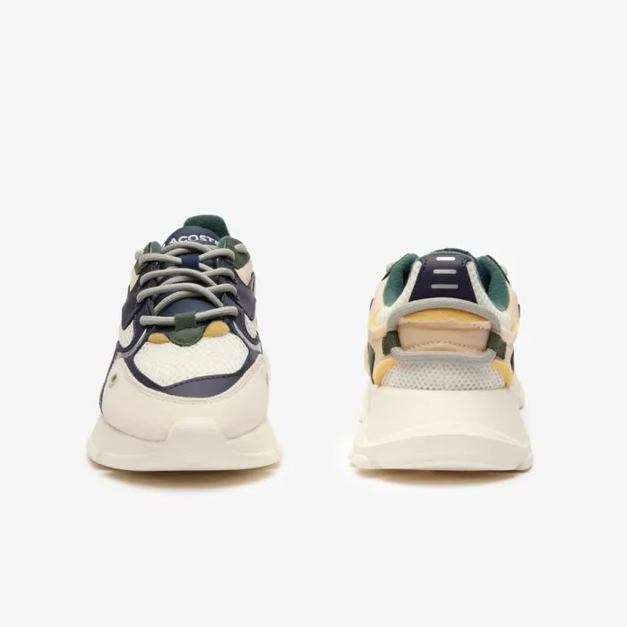 Shoes and Accessories Kids Lacoste Juniors L003 Neo Textile Sneakers Off Whitenavy Wn1