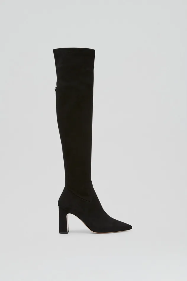Shoes Scanlan Theodore Women STRETCH SUEDE OVER THE KNEE BOOT 85 BLACK Shoes Scanlan Theodore Women STRETCH SUEDE OVER THE KNEE BOOT 85 BLACK