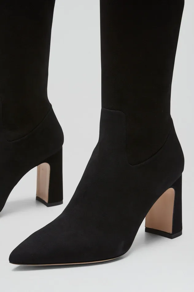 Shoes Scanlan Theodore Women STRETCH SUEDE OVER THE KNEE BOOT 85 BLACK Shoes Scanlan Theodore Women STRETCH SUEDE OVER THE KNEE BOOT 85 BLACK