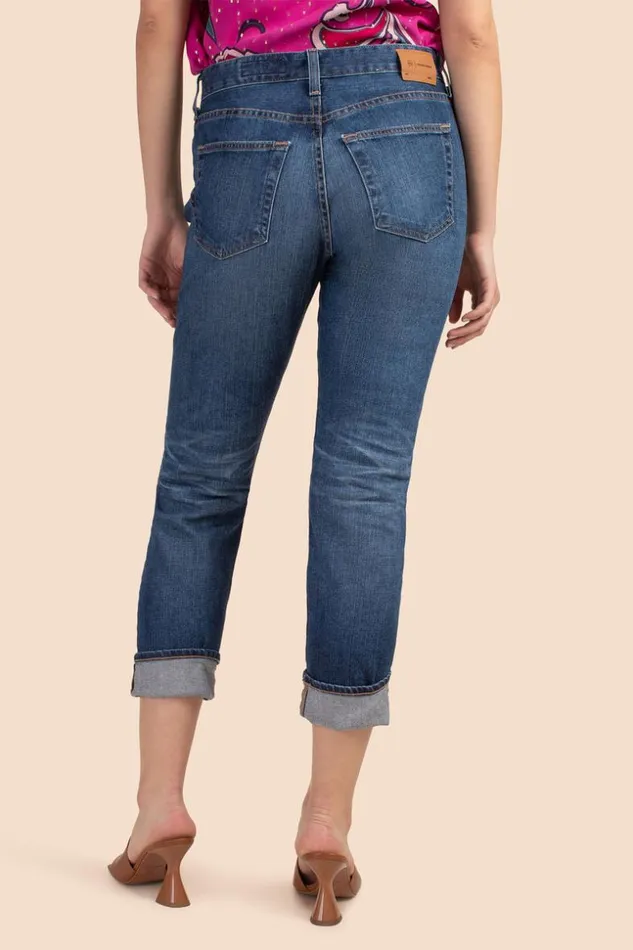 SHOP Trina Turk ALL BOTTOMS AG DARK WASH SLOUCHY SLIM EXBOYFRIEND JEAN