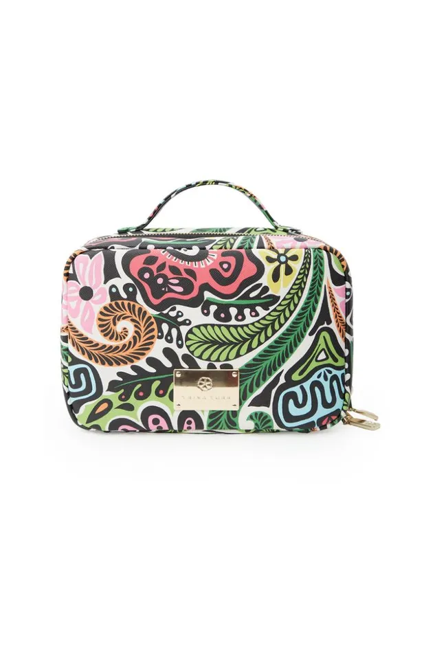 SHOP Trina Turk HANDBAGS CHEEKY TIKI COSMETIC TOTE