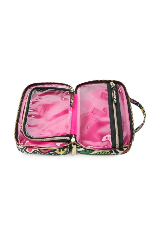 SHOP Trina Turk HANDBAGS CHEEKY TIKI COSMETIC TOTE
