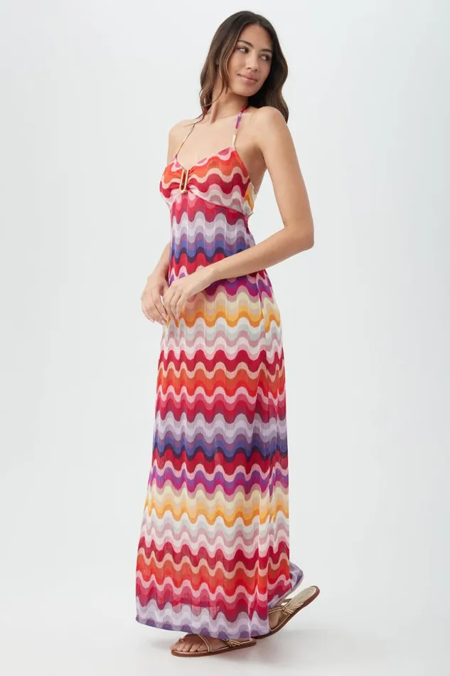 SHOP Trina Turk SWIM COVER UPS WOMEN039S PORTOFINO RAINBOW WAVE CROCHET SWIM COVERUP MAXI DRESS