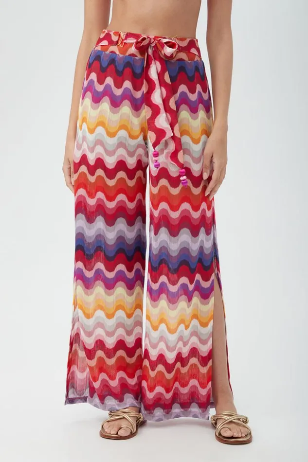 SHOP Trina Turk SWIM COVER UPS WOMEN039S PORTOFINO RAINBOW WAVE CROCHET SWIM COVERUP PANT