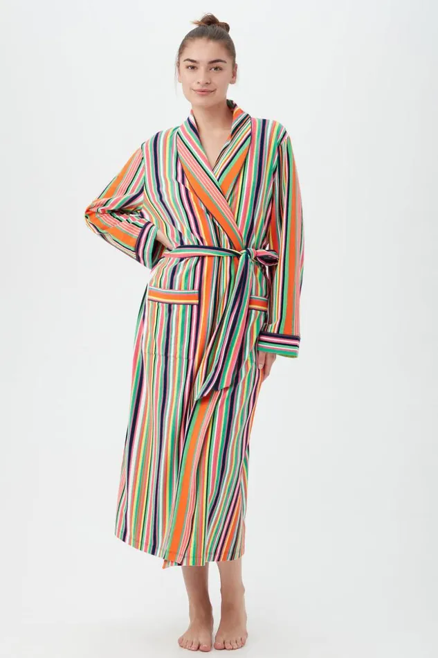 SHOP Trina Turk WOMEN039S SLEEPWEAR STRIPE ROBE DE CHAMBRE