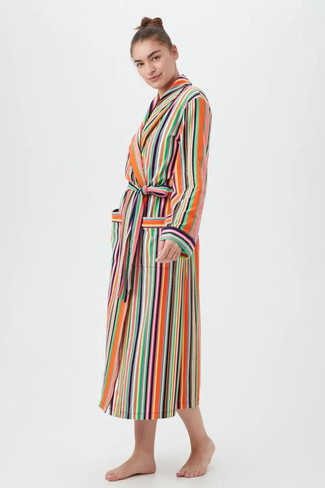 SHOP Trina Turk WOMEN039S SLEEPWEAR STRIPE ROBE DE CHAMBRE