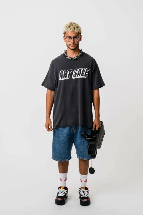 Short Sleeve Men Gallery Dept ART SALE Black