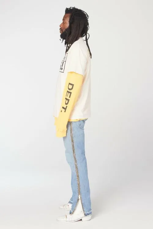 Short Sleeve Men Gallery Dept BREAKING NEWS TEE Archival White