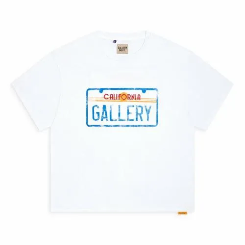 Short Sleeve Men Gallery Dept LICENSE PLATE TEE White