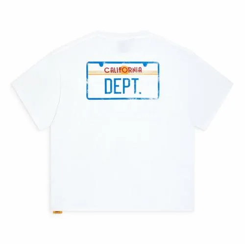 Short Sleeve Men Gallery Dept LICENSE PLATE TEE White