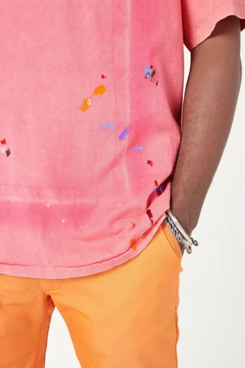 Short Sleeve Men Gallery Dept VINTAGE LOGO PAINTED TEE Salmon