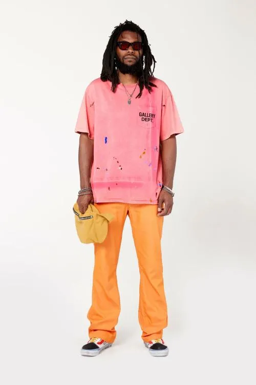Short Sleeve Men Gallery Dept VINTAGE LOGO PAINTED TEE Salmon