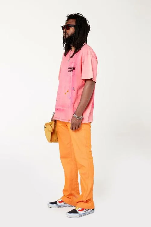 Short Sleeve Men Gallery Dept VINTAGE LOGO PAINTED TEE Salmon
