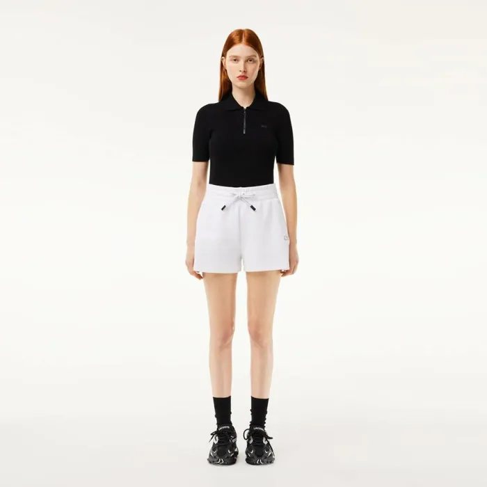 Shorts and Skirts Women Lacoste Womens Plain Shorts White 001
