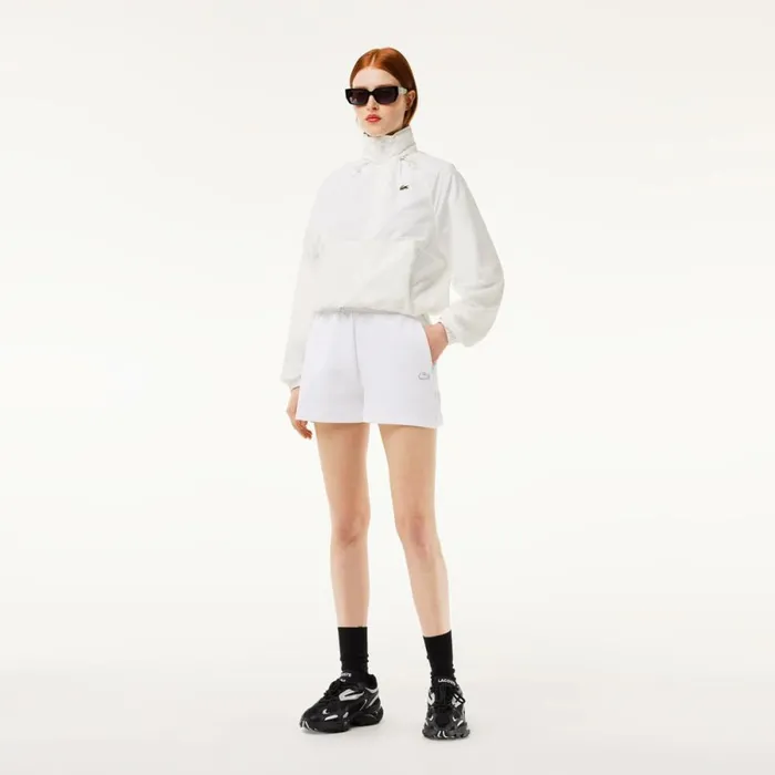 Shorts and Skirts Women Lacoste Womens Plain Shorts White 001