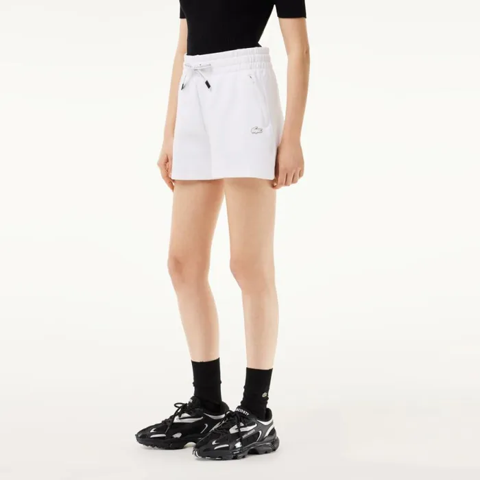 Shorts and Skirts Women Lacoste Womens Plain Shorts White 001