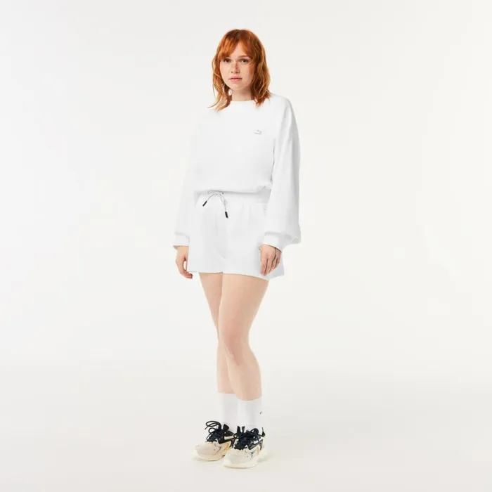 Shorts and Skirts Women Lacoste Womens Plain Shorts White 001