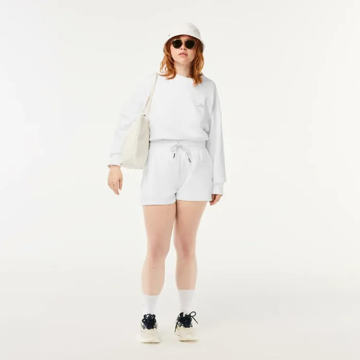 Shorts and Skirts Women Lacoste Womens Plain Shorts White 001