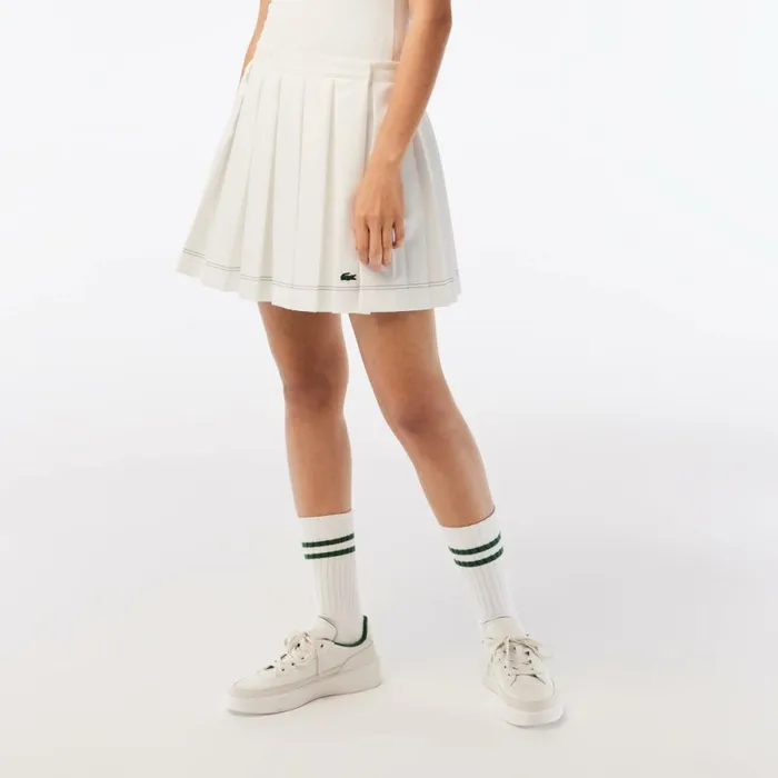 Shorts and Skirts Women Lacoste Womens Pleated Skirt White 70v