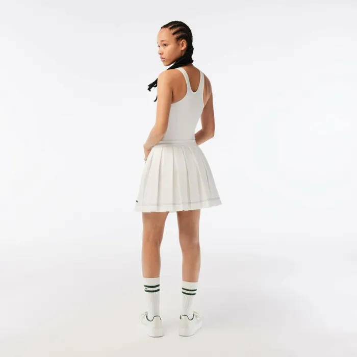 Shorts and Skirts Women Lacoste Womens Pleated Skirt White 70v