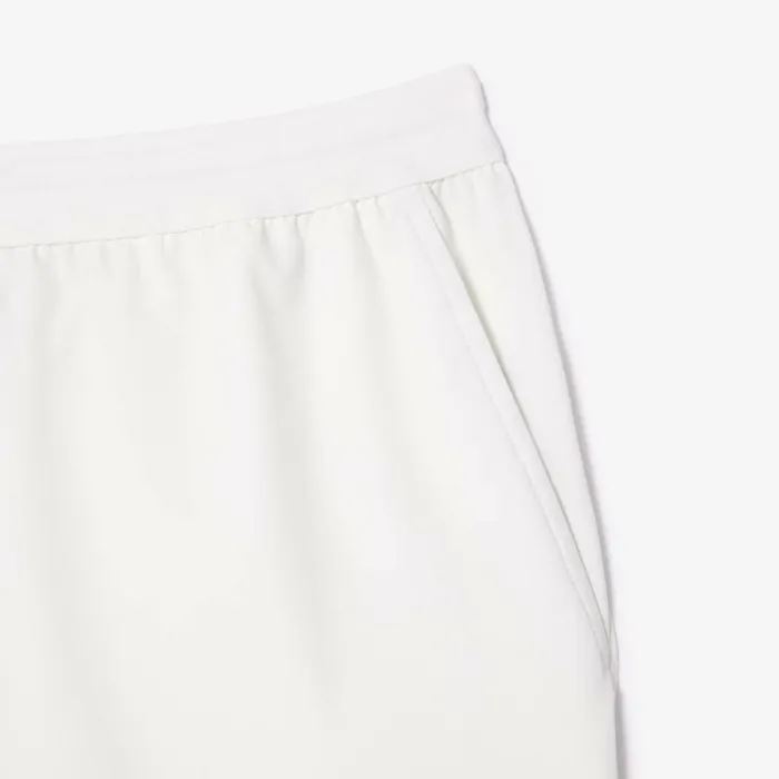 Shorts and Swim Men Lacoste Men039s UltraDry Regular Fit Tennis Shorts White 001