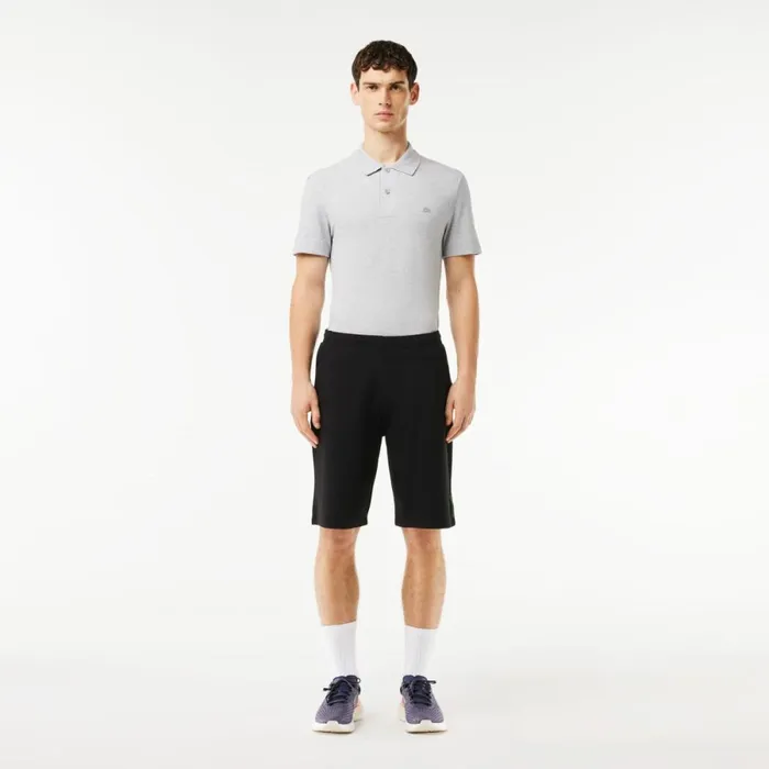 Shorts and Swim Men Lacoste Mens Stretch Cotton Blend Shorts Black 031