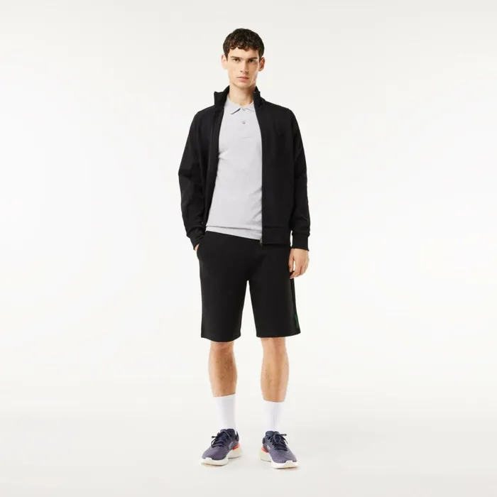 Shorts and Swim Men Lacoste Mens Stretch Cotton Blend Shorts Black 031