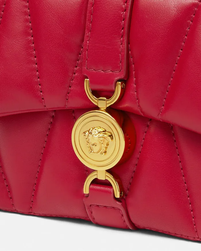 Shoulder and Crossbody Women Versace Kleio Quilted Mini Bag Red