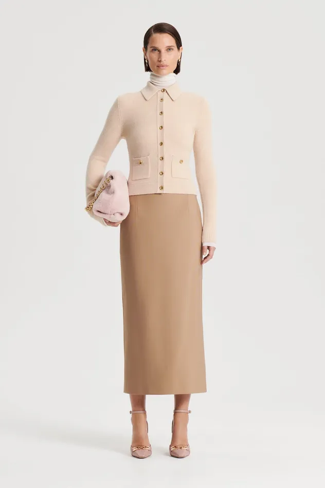 Skirts MILANO PENCIL SKIRT CAMEL 8211 Scanlan Theodore Women