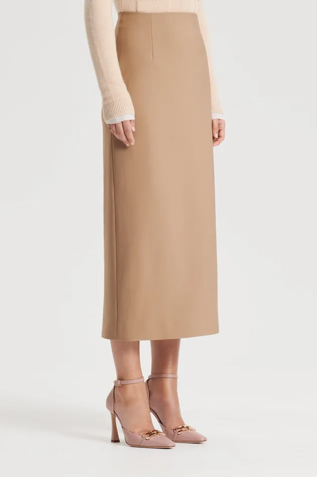 Skirts MILANO PENCIL SKIRT CAMEL 8211 Scanlan Theodore Women Skirts MILANO PENCIL SKIRT CAMEL 8211 Scanlan Theodore Women