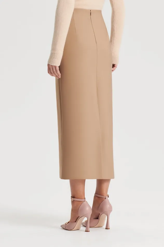 Skirts MILANO PENCIL SKIRT CAMEL 8211 Scanlan Theodore Women Skirts MILANO PENCIL SKIRT CAMEL 8211 Scanlan Theodore Women