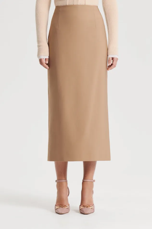 Skirts MILANO PENCIL SKIRT CAMEL 8211 Scanlan Theodore Women Skirts MILANO PENCIL SKIRT CAMEL 8211 Scanlan Theodore Women