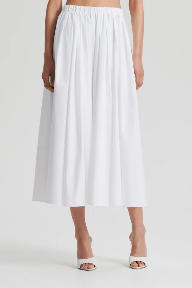Skirts Women Scanlan Theodore PARACHUTE FULL SKIRT WHITE