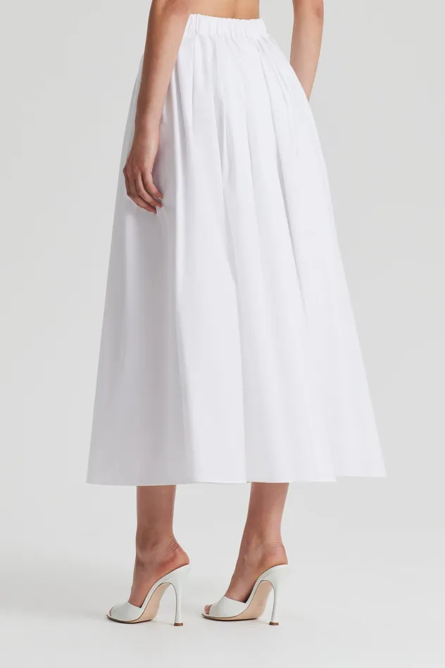 Skirts Women Scanlan Theodore PARACHUTE FULL SKIRT WHITE
