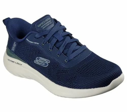 Slipins Bounder 20 8211 Almir Navy Green Men SKECHERS SlipOn