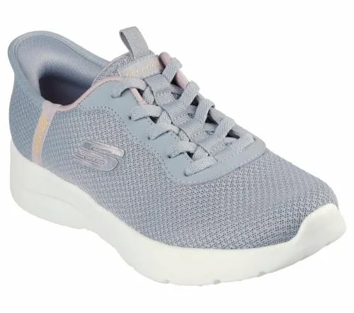 Slipins Dynamight 20 8211 Daily Adventure Gray Lavender Women SKECHERS SlipOn