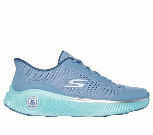 Slipins GO RUN Anywhere Blue Turquoise Women SKECHERS SlipOn