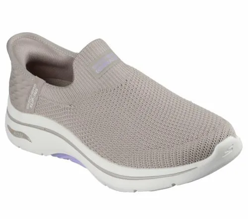 Slipins GO WALK Arch Fit 20 8211 Val Taupe Lavender Women SKECHERS SlipOn