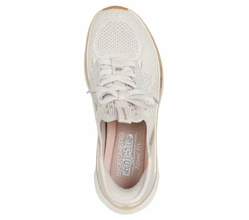 Slipins Relaxed Fit D039Lux Vapor 8211 Evening Glowing Natural Gold Women SKECHERS Trainers
