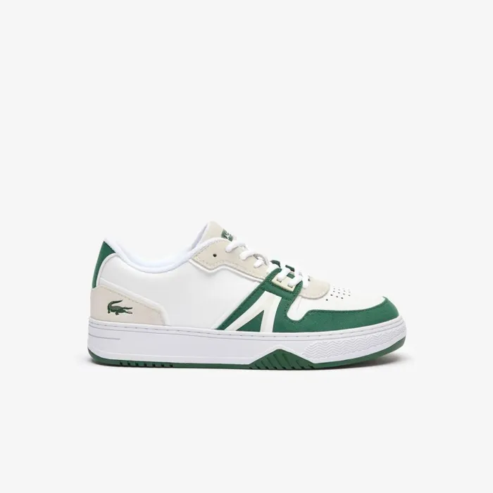 Sneakers Men Lacoste Men039s L001 Contrasted Leather Sneakers Whitedark Green 1r5 Sneakers Men Lacoste Men039s L001 Contrasted Leather Sneakers Whitedark Green 1r5
