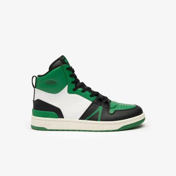 Sneakers Men Lacoste Men039s L001 Mid Smooth Leather Sneakers Dk Grnblk 12x