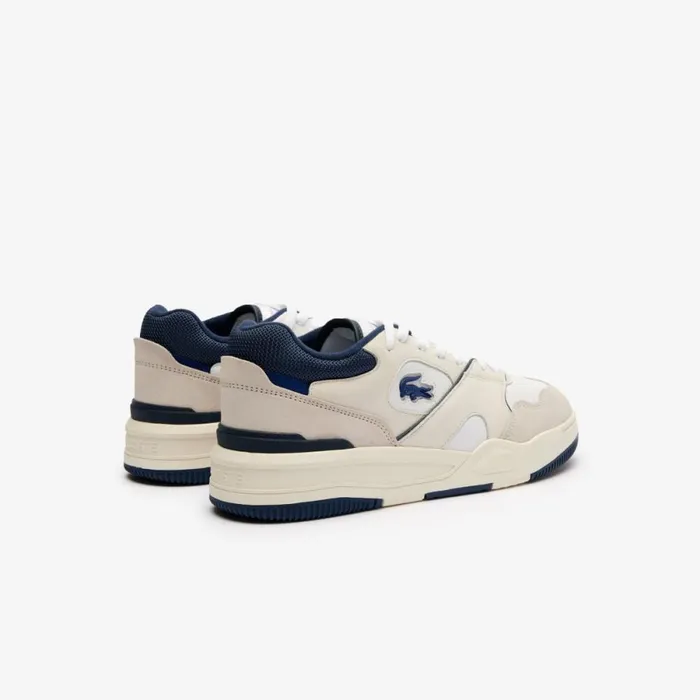 Sneakers Men Lacoste Men039s Lineshot Leather Logo Sneakers White Navy 042
