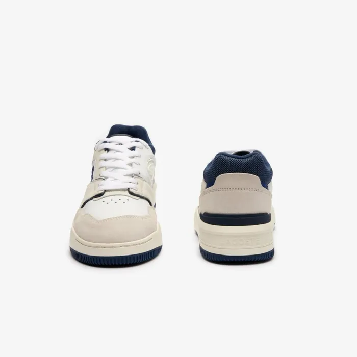 Sneakers Men Lacoste Men039s Lineshot Leather Logo Sneakers White Navy 042