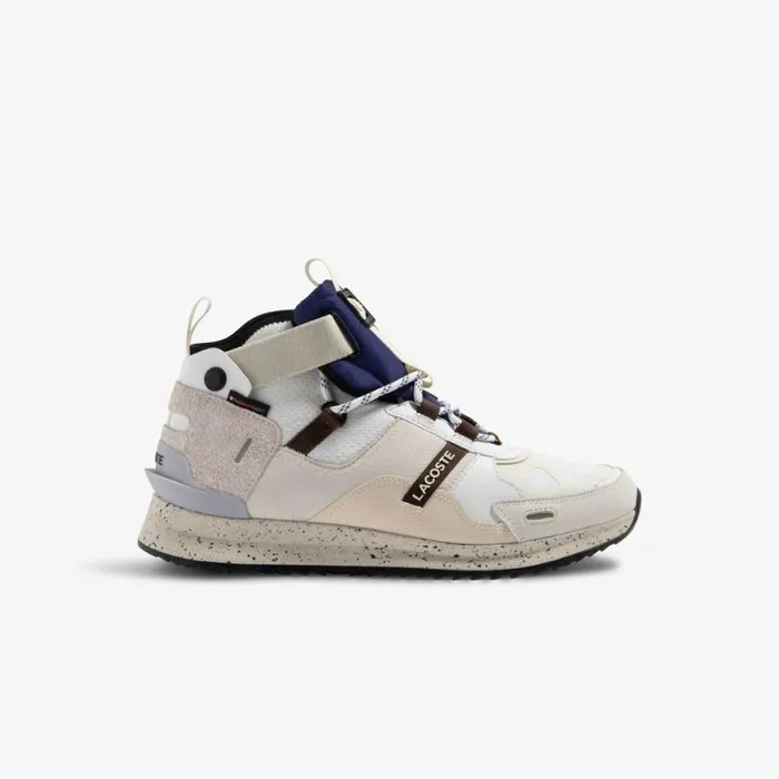 Sneakers Men Lacoste Mens Suede Leather Run Breaker Boots White Navy 042