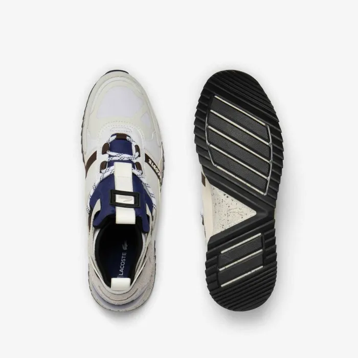 Sneakers Men Lacoste Mens Suede Leather Run Breaker Boots White Navy 042